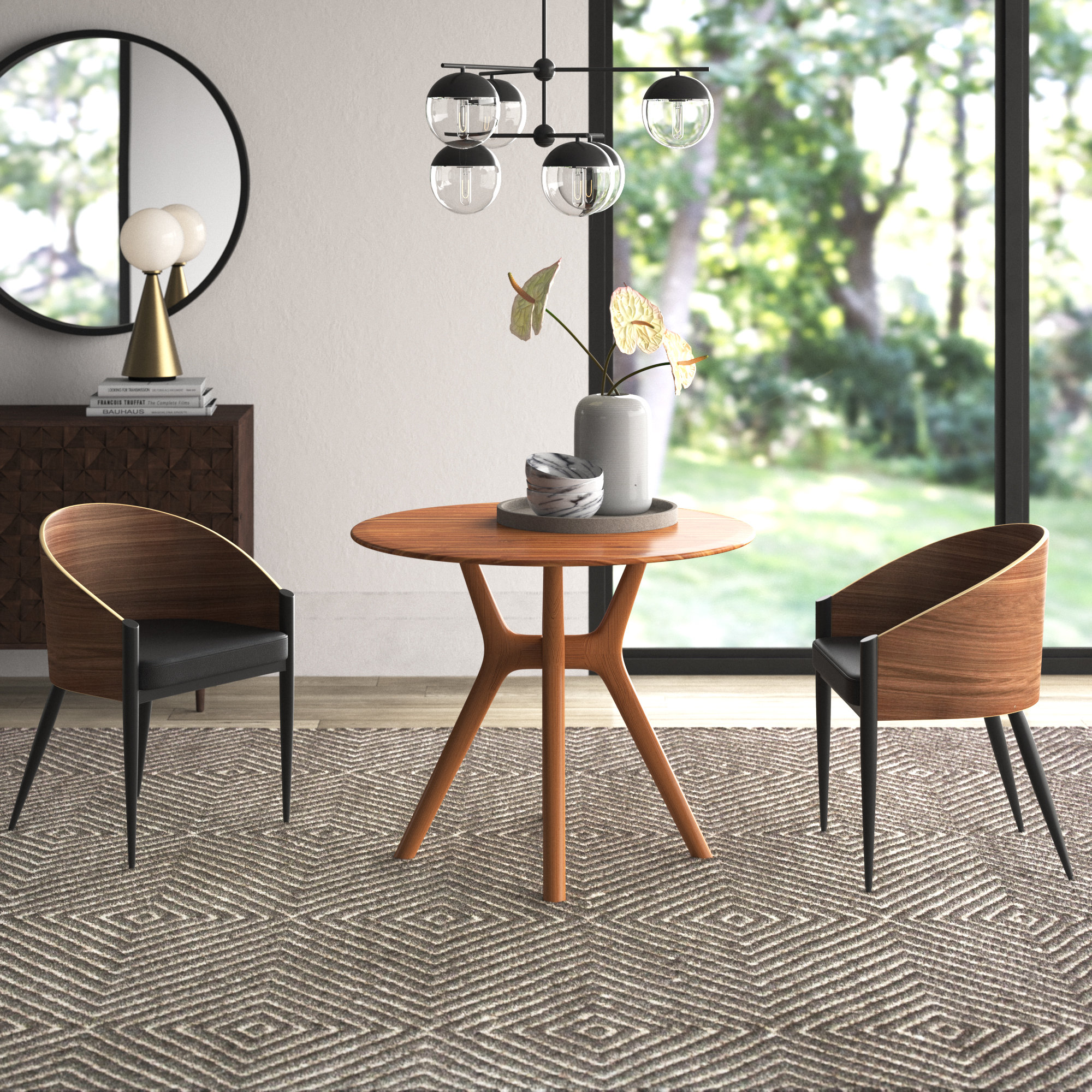 Evangelista+Round+Solid+Wood+